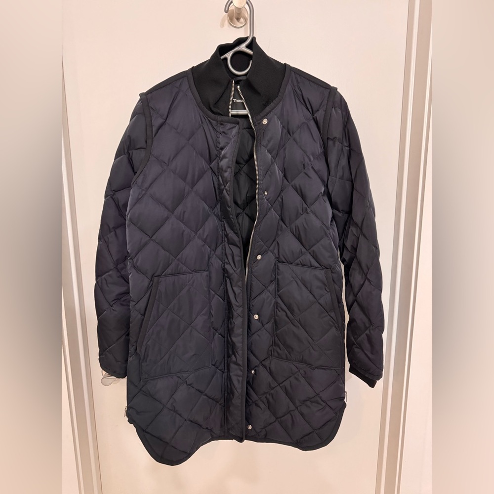 Theory quilted coat